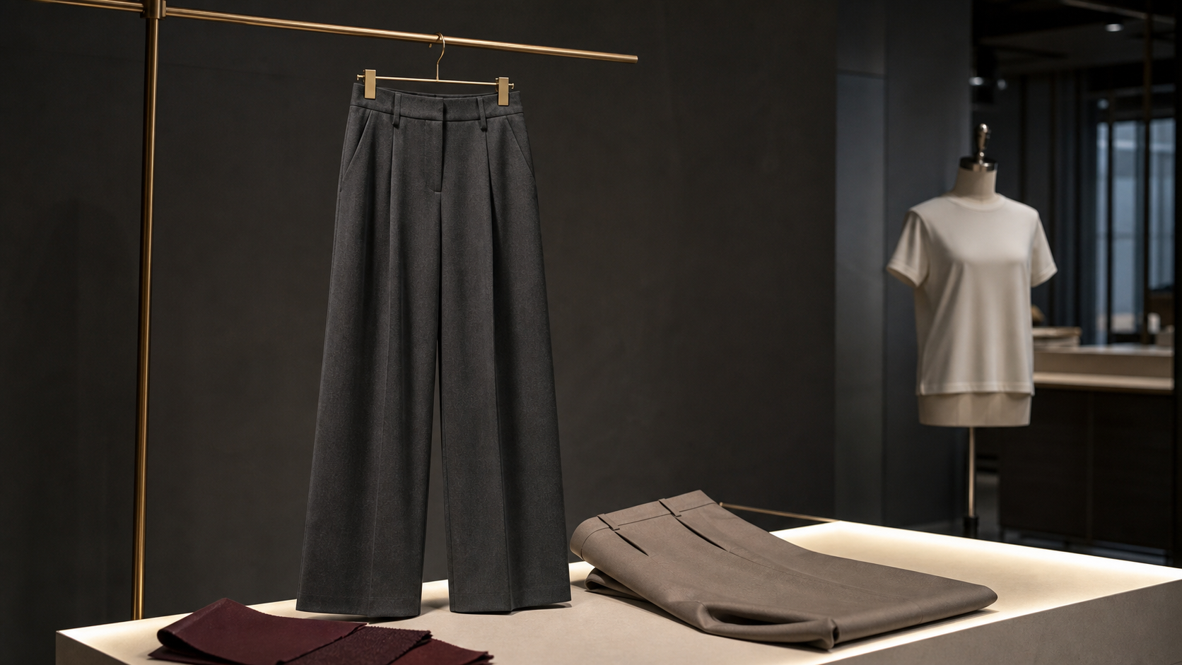 Physical non-denim trousers reviewed for proportion, pleats and drape